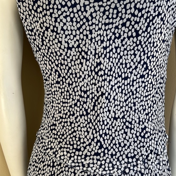 Nine West Maxi Full Length Sleeveless Blue White Summer Dress Size S‎ - Picture 6 of 8